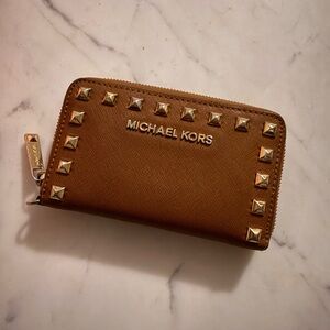 Michael Kors Small Studded Leather Wallet